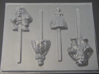 365sp Beauty and Ugly II Chocolate or Hard Candy Lollipop Mold